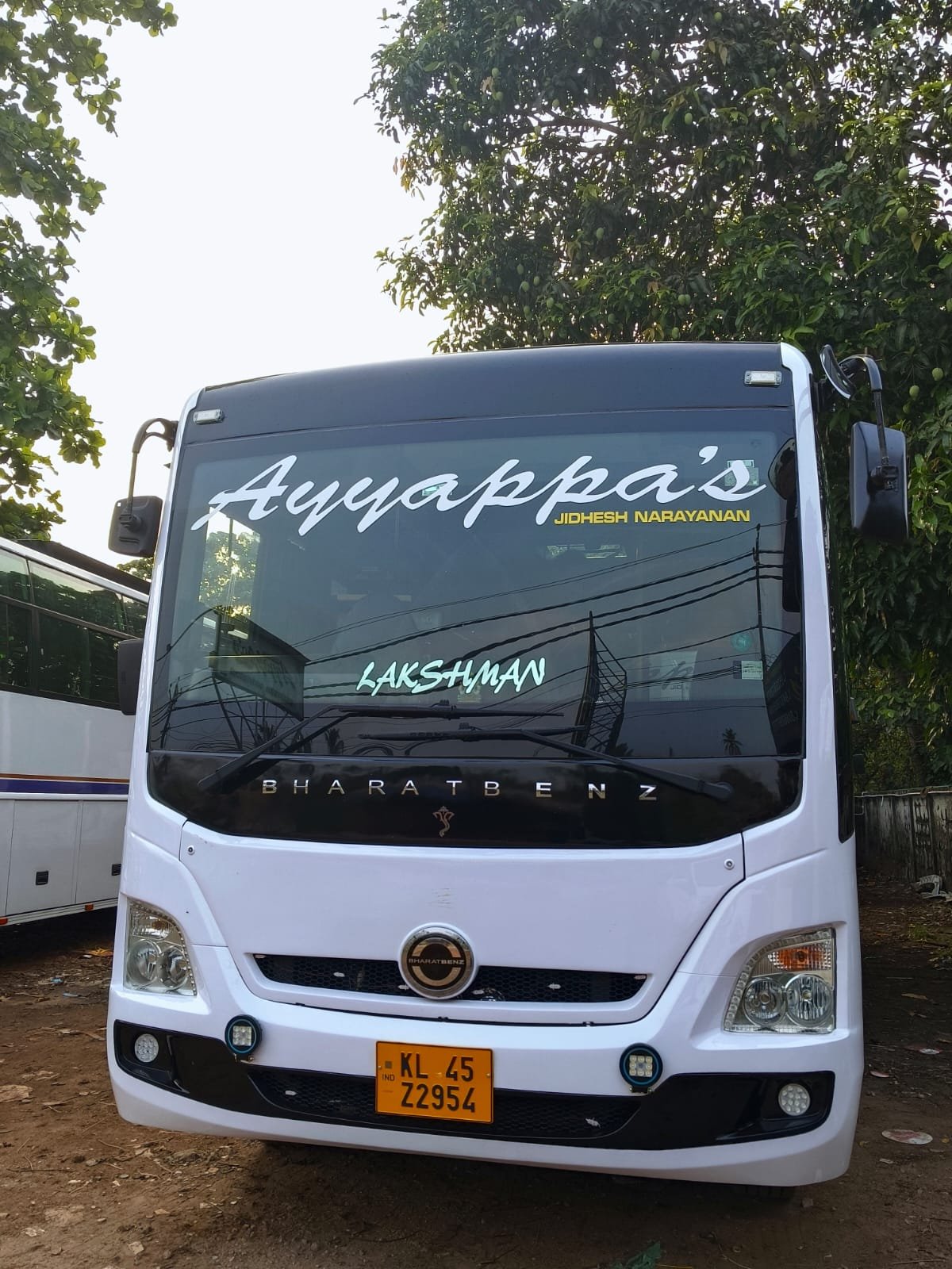 New Ayyappas BharatBenz Lakshman tourist bus KL 45 Z 2954